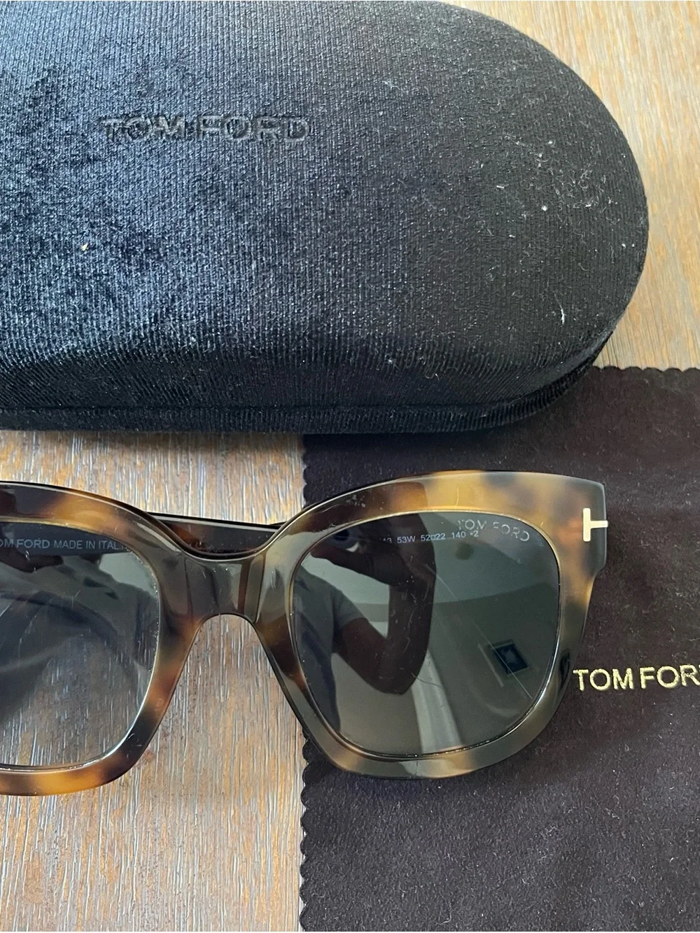 Tom Ford Tortoiseshell Sunglasses with Brown Lenses